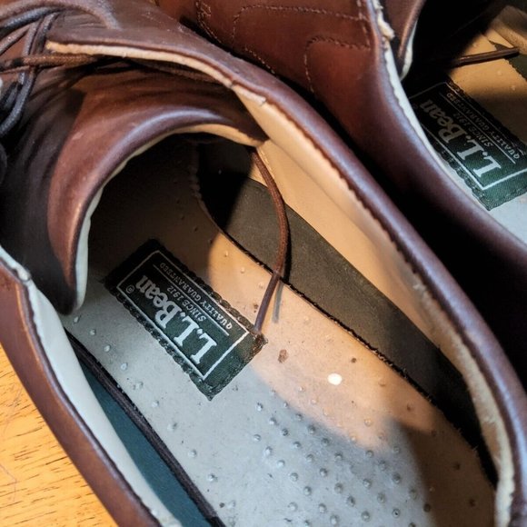 L.L. Bean RB42 04 Men\'s Walnut Brown Leather Lace Up Oxford Shoes Size US 13 main image 8